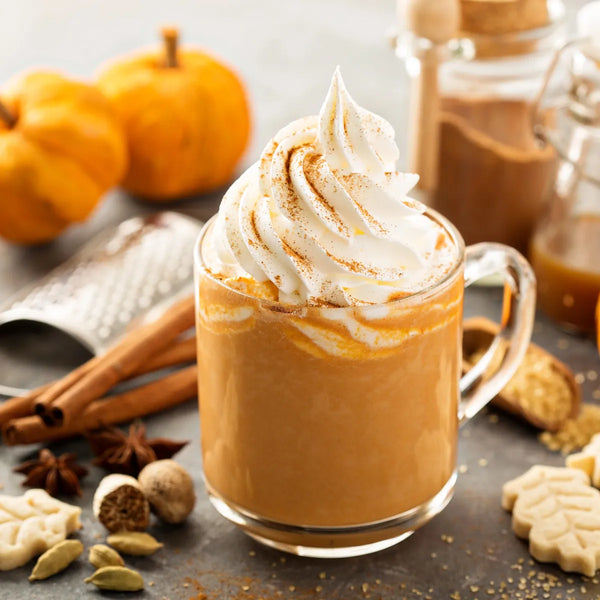 Pumpkin Spiced Latte Frost Medium Soy Candle - Frosted