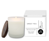 Sweet Pea Large Soy Candle - Frosted