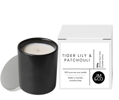 Tiger Lily & Patchouli Large Soy Candle